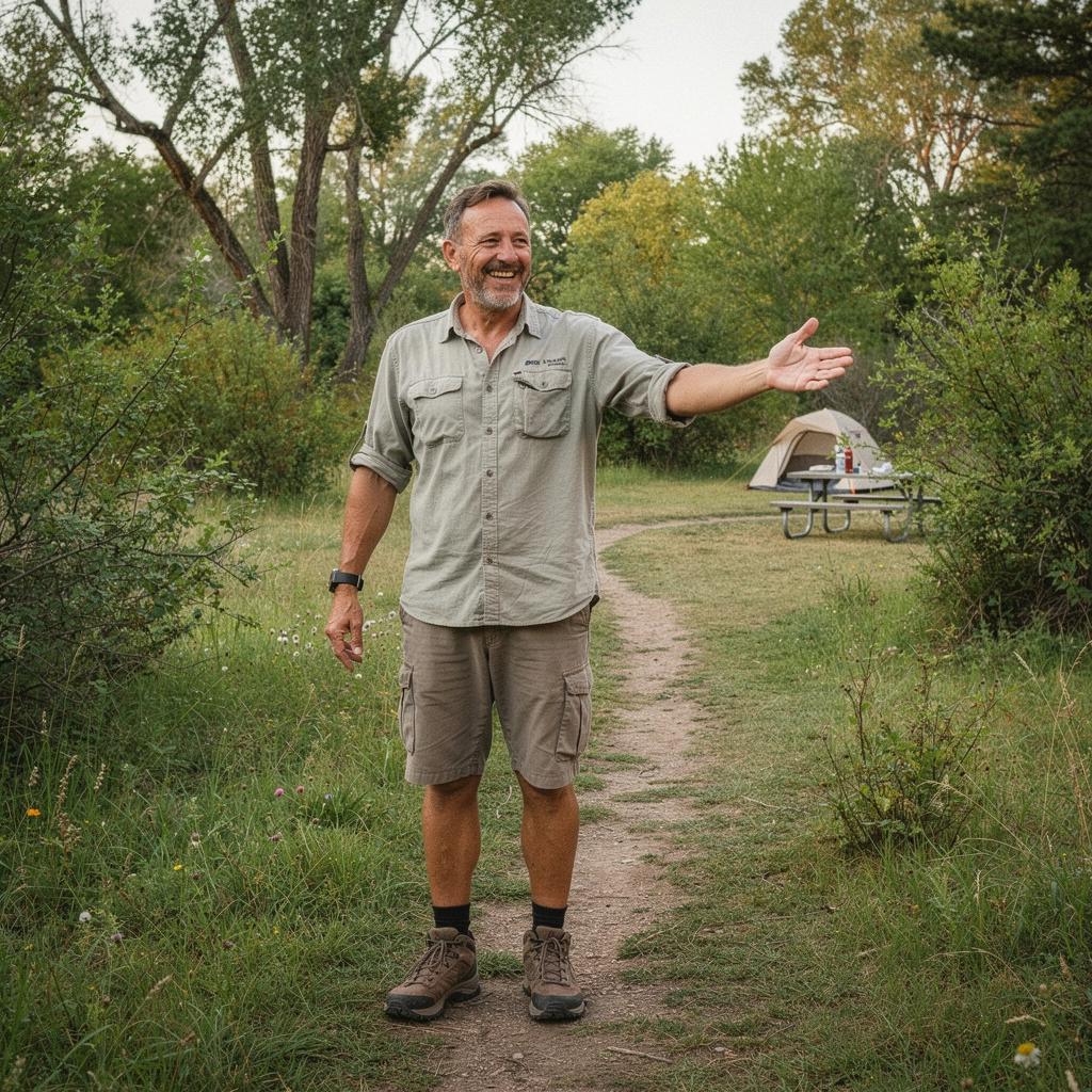 Карта с маршрутами для пеших прогулок и велосипедных поездок